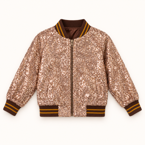 Sequin Bomber Jacket